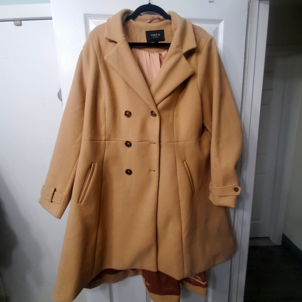 Torrid Camel Peacoat